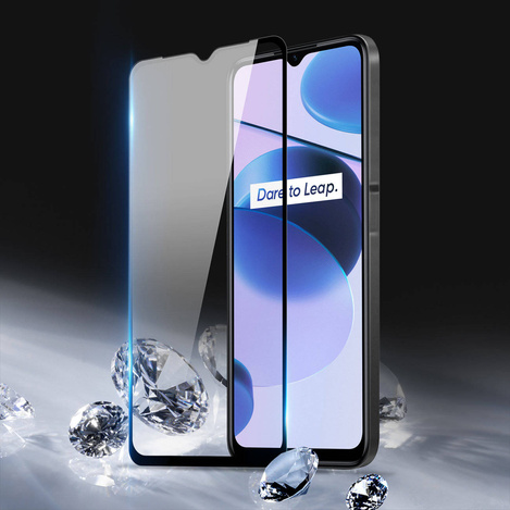 Dux Ducis 9D Tempered Glass Vollbild 9H Panzerglas mit Rahmen Realme C35 schwarz (case friendly)