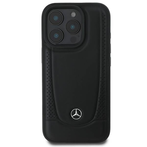 Mercedes nakładka do iPhone 16 Pro 6,3&quot; MEHCP16LARMBK Hardcase Leather Urban czarna