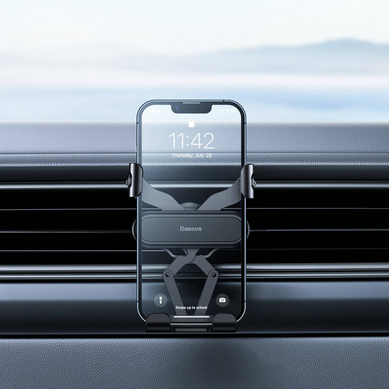 Baseus Gravity Air Vent Autotelefonhalter (Air Outlet Version) schwarz (SUWX010001)