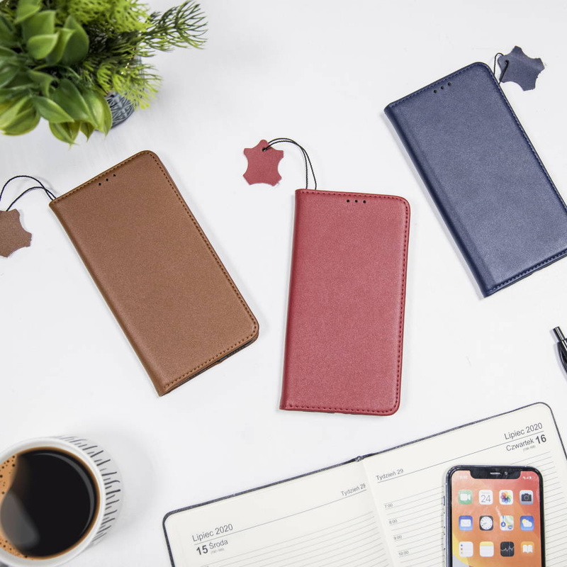Etui skórzane Smart Pro do iPhone 11 bordowy