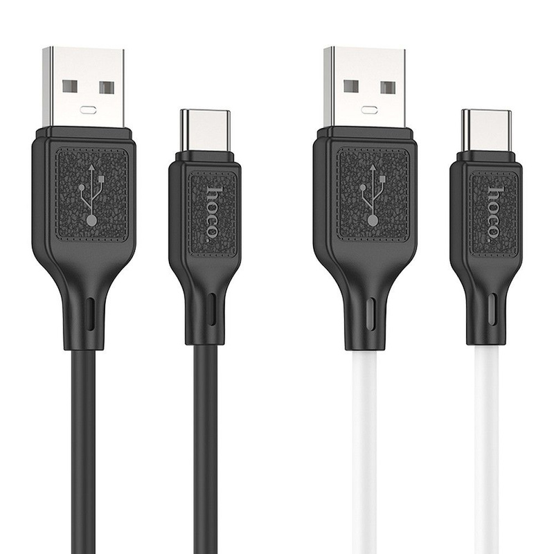 HOCO kabel USB A do Micro USB 2,4A X90 1 m biały