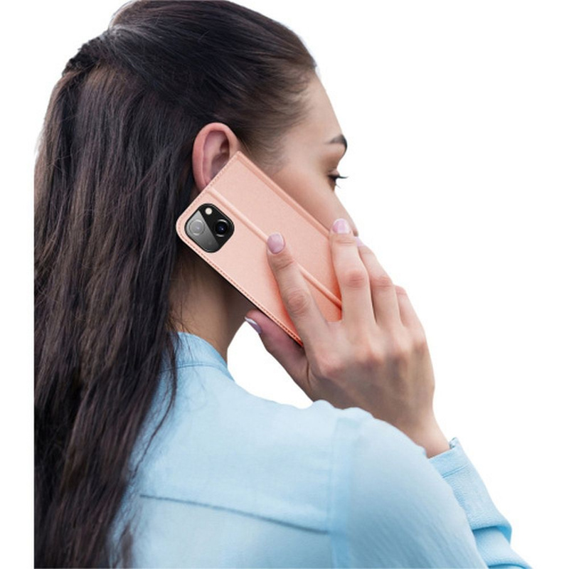 Dux Ducis Skin Pro Wallet Case für iPhone 15 Plus – Rosa