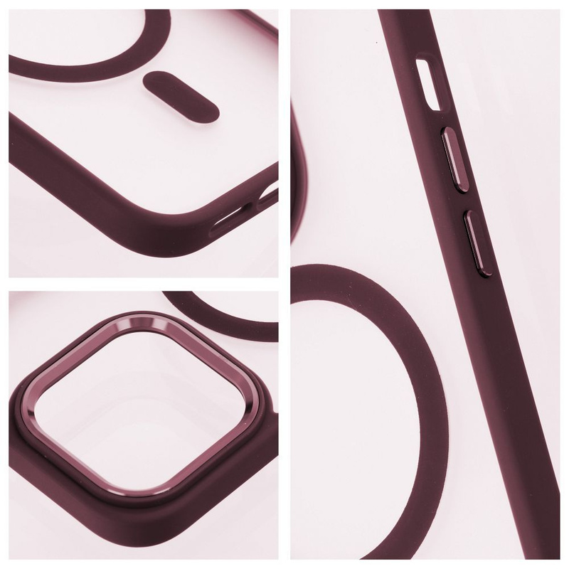 Futerał MATTE MAG COVER kompatybilny z MagSafe do IPHONE 16 Pro czerwony