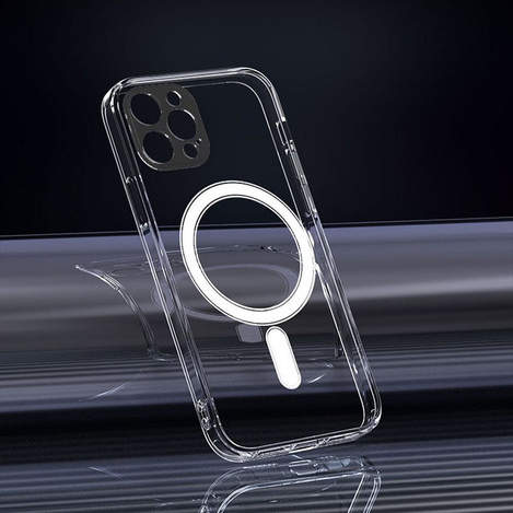 Futerał Clear Mag Cover z ochroną aparatu kompatybilny z MagSafe do IPHONE 13 PRO MAX