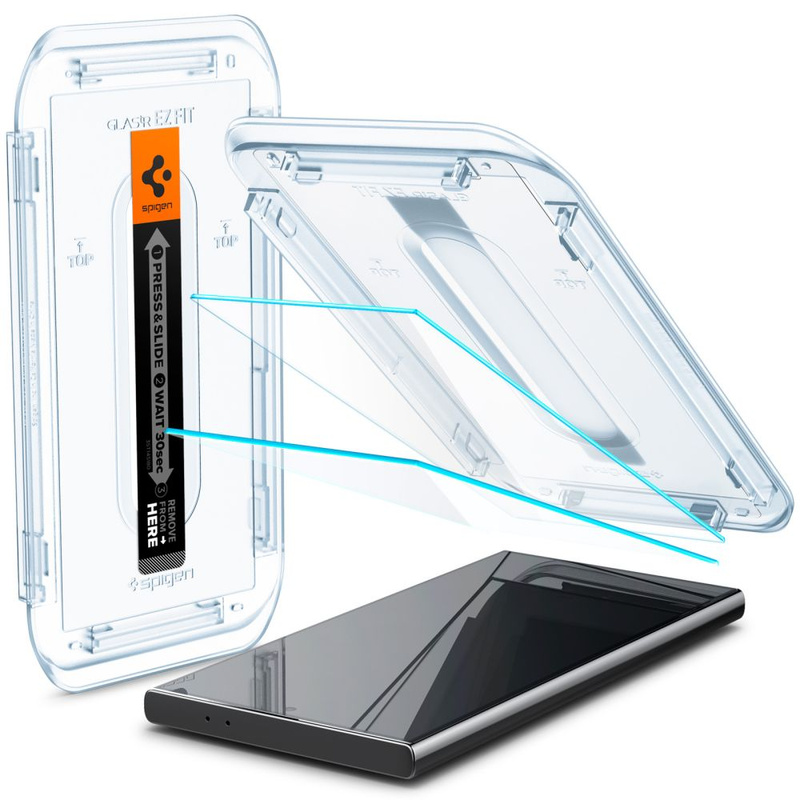 Spigen Glas.tR EZ Fit gehärtetes Glas für Samsung Galaxy S24 Ultra - 2 Stk.