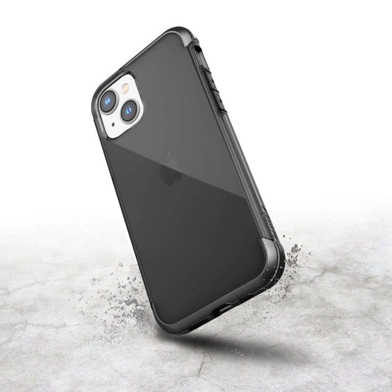 Raptic X-Doria Air Case iPhone 14 Plus gepanzerte Hülle grau