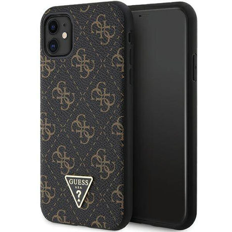 Oryginalne Etui GUESS hardcase 4G Triangle Metal Logo GUHCN61PG4GPK do Iphone 11/XR czarny