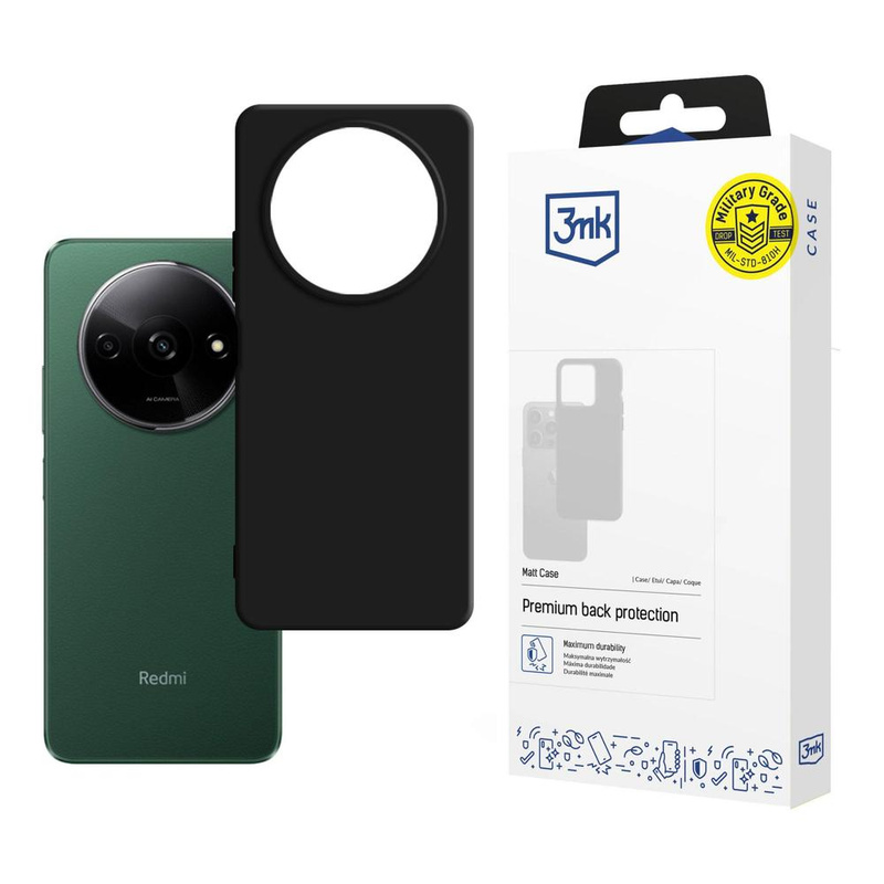 3MK Matt Case Xiaomi Redmi A3 czarny/black