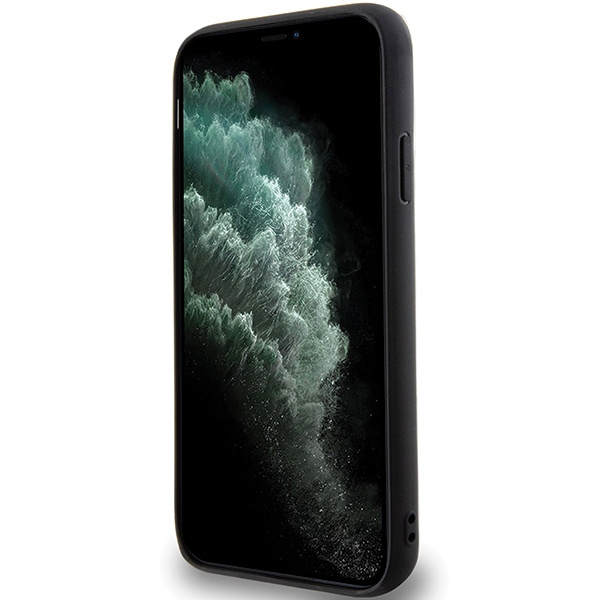 Karl Lagerfeld KLHCN613DMKRLK iPhone 11 / Xr 6,1" schwarz/schwarzes Hardcase 3D Rubber Multi Logo