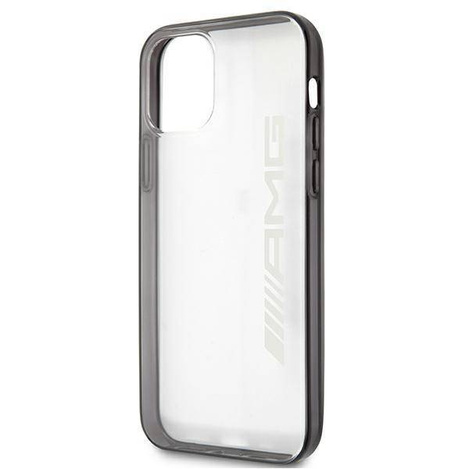 Etui IPHONE 12 PRO MAX Mercedes AMG Hardcase Metallic Painted (AMHCP12LAESLBK) transparentne