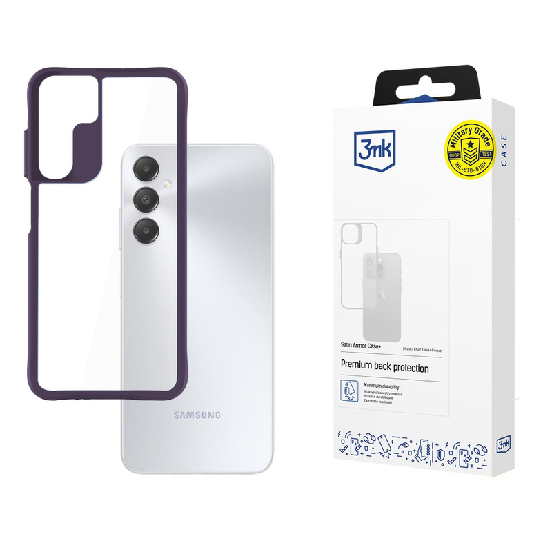 3MK Satin Armor Case+ Sam A15 5G fioletowy/purple