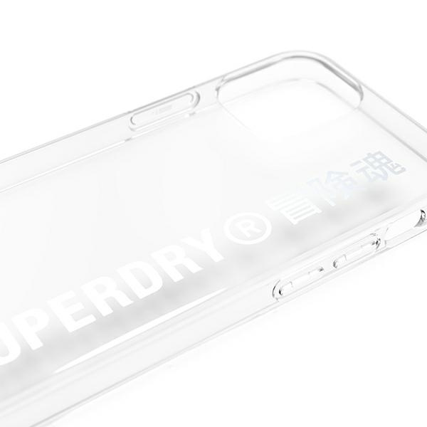 SuperDry Snap iPhone 12 mini Clear Case silver / silver 42590