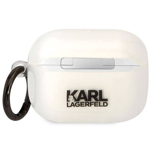 Oryginalne Etui APPLE AIRPODS PRO Karl Lagerfeld Ikonik Choupette (KLAPHNCHTCT) transparentne