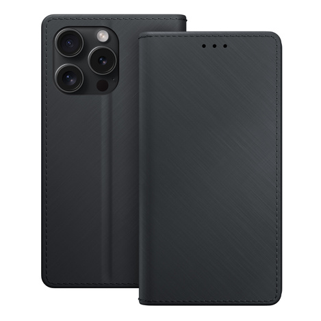 3MK Wallet Case iPhone 15 Pro Max 6.7" czarny/black