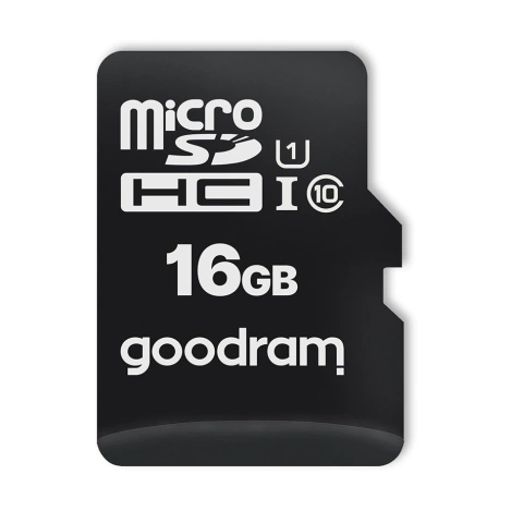 Goodram Microcard 16 GB karta pamięci micro SD HC UHS-I class 10, adapter SD (M1AA-0160R12)