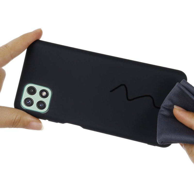 Flexible schwarze Silikonhülle SAMSUNG GALAXY A22 5G Silikonhülle