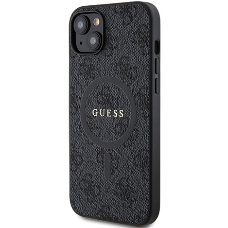 Oryginalne Etui GUESS Hardcase GUHMP15SG4GFRK do iPhone 15 (Kompatybilny z Magsafe / 4G Ring classic logo / czarny)