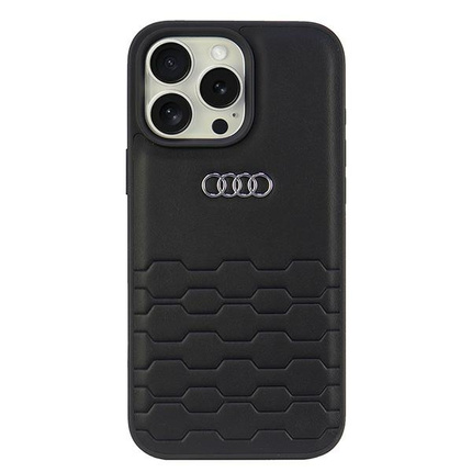 Audi nakładka Synthetic Leather do iPhone 16 Pro 6.3" czarna