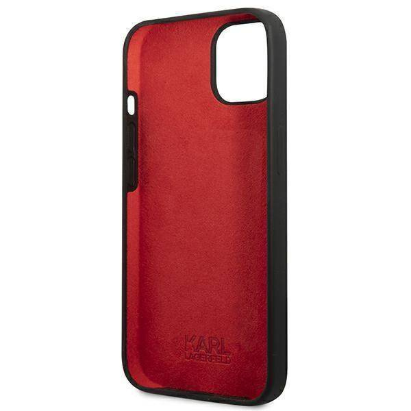 Karl Lagerfeld KLHCP13SSLMP1K iPhone 13 mini 5.4&quot; Hardcase schwarz / schwarze Silikonplakette