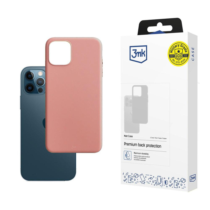 Apple iPhone 12/12 Pro - 3mk Matt Case lychee