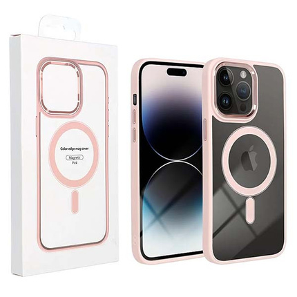 ECOBOX MAG CASE COVER MAGSAFE IPHONE 15 PRO MAX RÓŻOWY