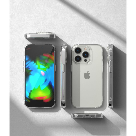 Ringke Fusion TPU Cover mit Gelrahmen für iPhone 14 Pro Max transparent (F645E52)