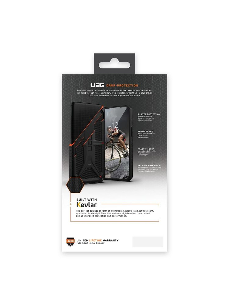 UAG Monarch - protective case for iPhone 14 Plus (kevlar-black)