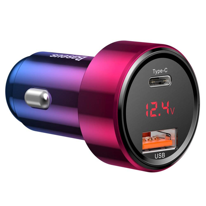 Baseus Magic Series PPS - ładowarka samochodowa Quick Charge 4.0+ / QC3.0 45W 6A czerwony (CCMLC20C-09)