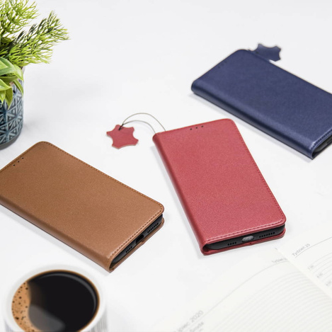 Etui skórzane Smart Pro do iPhone 11 bordowy