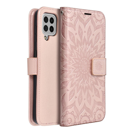 Kabura MEZZO Book do SAMSUNG A22 5G mandala złoty róż