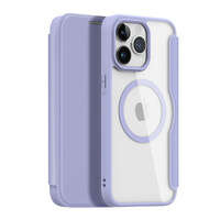 iPhone 15 Pro Max Magnetisches MagSafe Flip Case Dux Ducis Skin X Pro – Lila