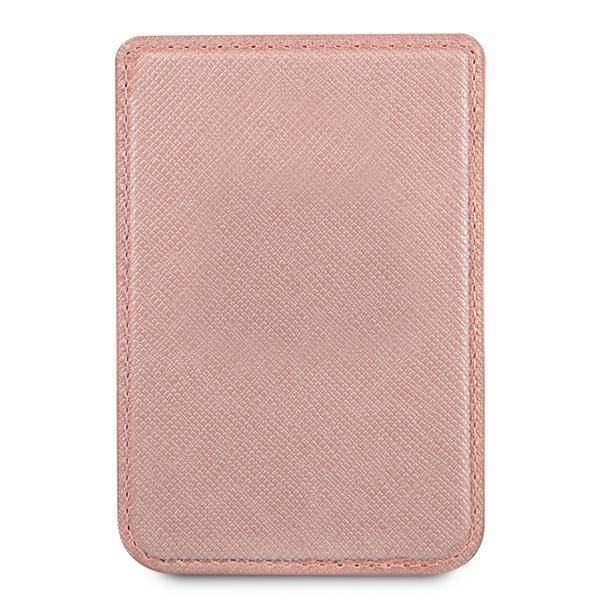 Guess Wallet Card Slot GUWMSSASLPI MagSafe Saffiano różowy/pink