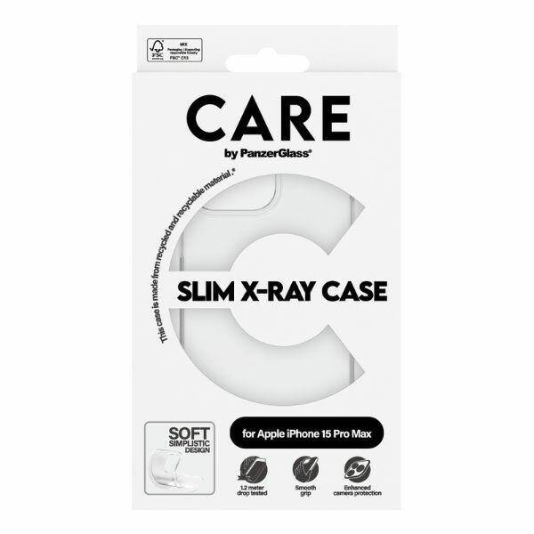 CARE by PanzerGlass Slim X-Ray Case for iPhone 15 Pro Max - Clear