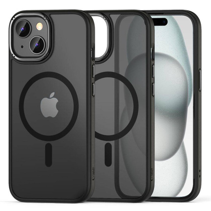 Etui APPLE IPHONE 15 Tech-Protect Magmat "2" MagSafe Matte czarne
