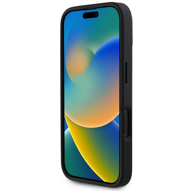 Schutzhülle IPHONE 16 Karl Lagerfeld HC 3D Rubber Double Heads schwarz