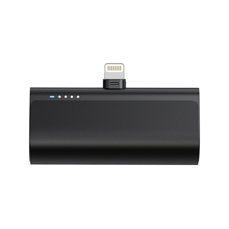 BLUE STAR powerbank 5000 mAh z wbudowanym złączem Lightning 2,1A W0556P czarny
