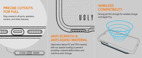 Ugly Rubber nakładka Vogue do iPhone 15 Plus 6,7&quot; różowo-złota