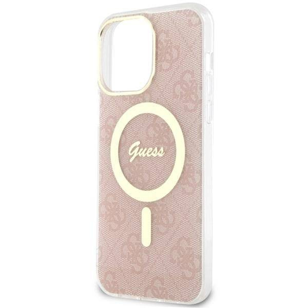 Guess GUHMP14XH4STP iPhone 14 Pro Max 6.7" pink/pink Hardcase 4G MagSafe