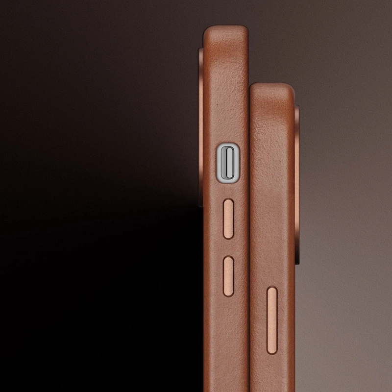Dux Ducis Naples iPhone 14 Plus Hülle magnetische Leder MagSafe Hülle braun