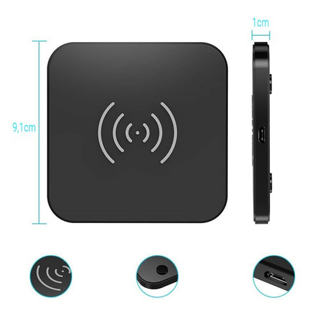 Choetech ładowarka bezprzewodowa Qi 10W do telefonu słuchawek czarny (T511-S)