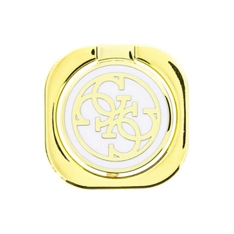 Etui Guess Ring stand GURSEQGWH złoto-biały /gold & white 4G