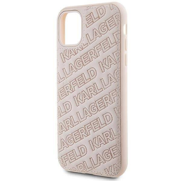 Oryginalne Etui KARL LAGERFELD Hardcase KLHCN61PQKPMP do iPhone 11 (Quilted K Pattern / różowy)