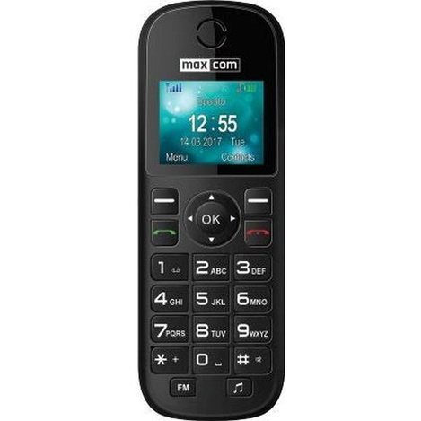 MAXCOM telefon dla seniora MM35D SE czarny