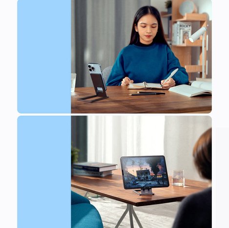 Baseus klappbarer Tischständer Tablethalter grau (LUKP000013)