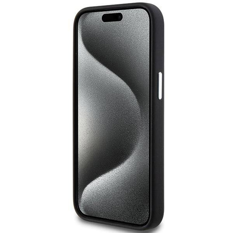 BMW Signature Liquid Silicone MagSafe Hülle für iPhone 15 Plus – Schwarz