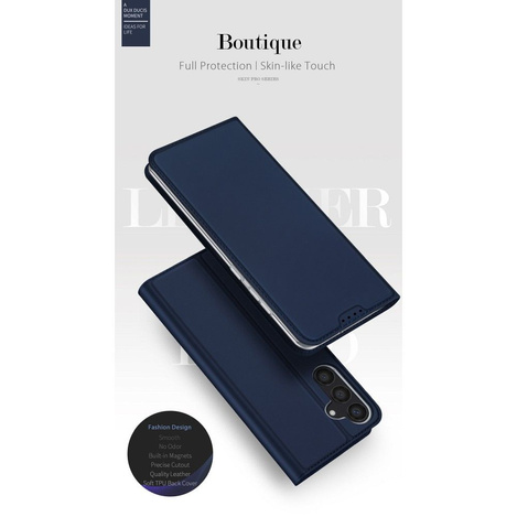 Etui Dux Ducis Skin Pro do Samsung S24 z klapką - niebieskie