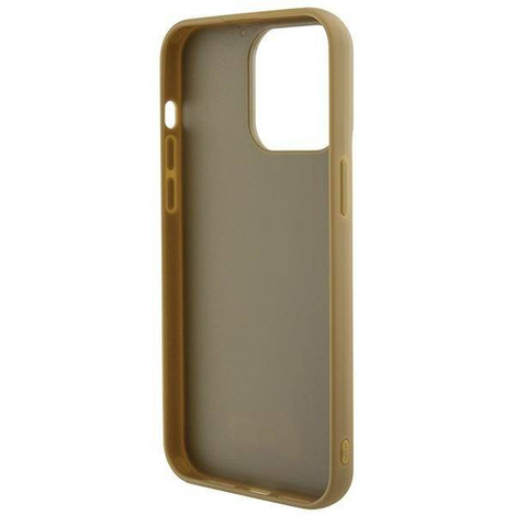 Guess Disco Metal Script Hülle für iPhone 15 Pro Max – Gold