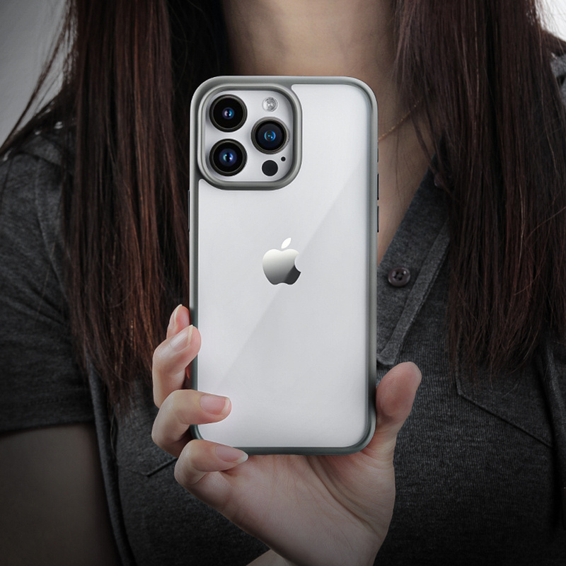 Rock Etui Guard Series do Iphone 16 przezroczysto-czarne