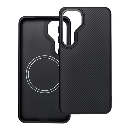 Carbon Elite Mag Cover kompatybilny z MagSafe pasuje do SAMSUNG S25 czarny