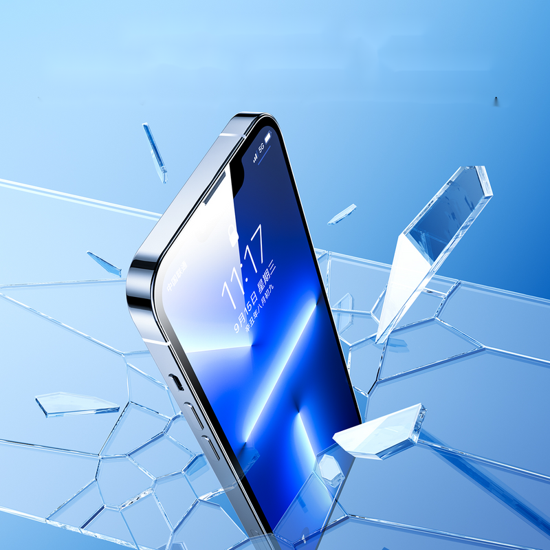 Joyroom Knight Glass für iPhone 14 Pro Max mit Montageset klar (JR-H12)